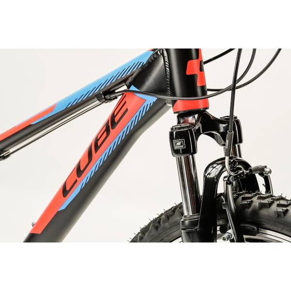 Bicicleta Cube Kid 240 black/flashred/blue 2016