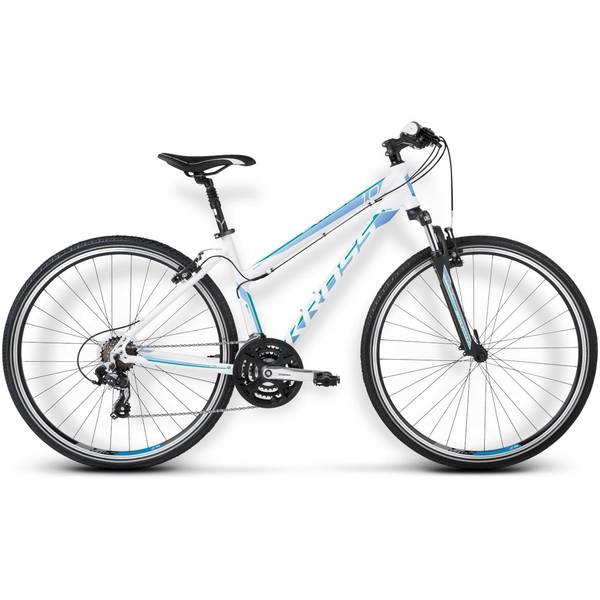 Bicicleta Kross Evado 1.0 white-blue-turquoise matte 2015