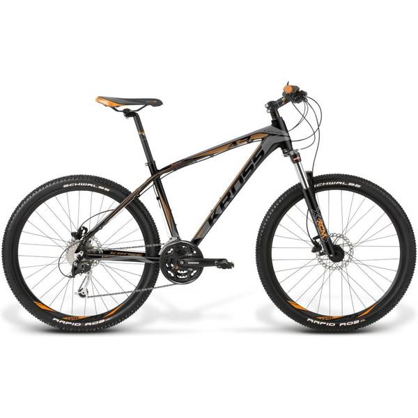 Bicicleta Kross Level A3 black-graphite-orange 26