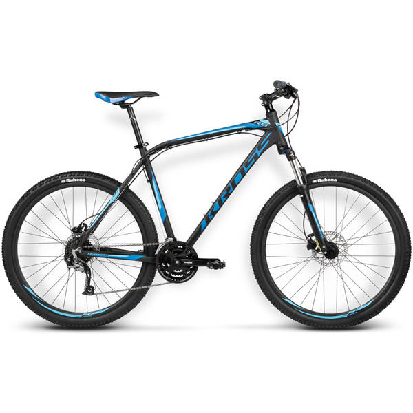 Bicicleta Kross Hexagon R6 black-blue matte 2016