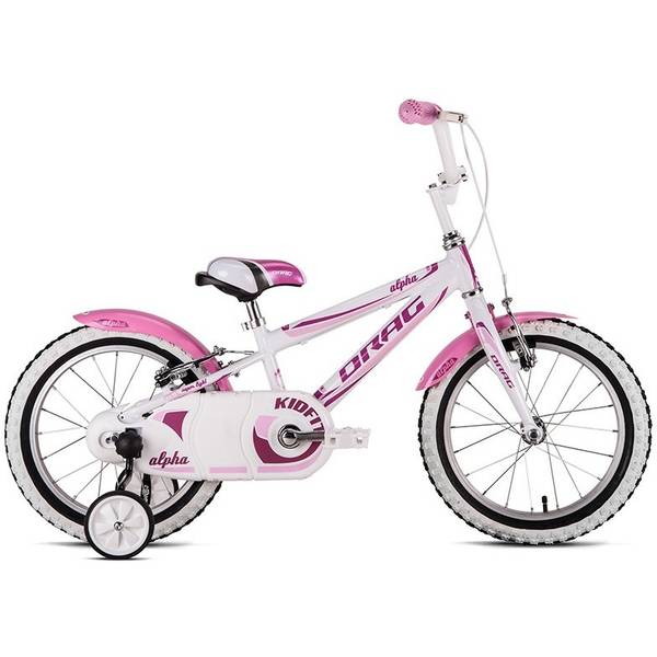 Bicicleta Drag Alpha 16 alb roz