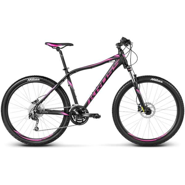 Bicicleta Kross Lea R6 black graphite pink 2017