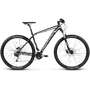 Bicicleta Kross Level B5 black silver green 2017