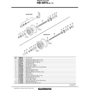 Shimano Con HB-MC10 M9x10.4mm cu garnitura pt praf