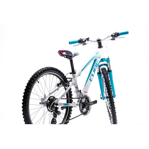 Bicicleta Cube Kid 240 Girl White Blue 2016