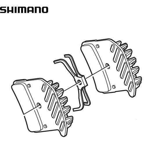 Shimano Placute de frana BR-M820 H03C, Metal