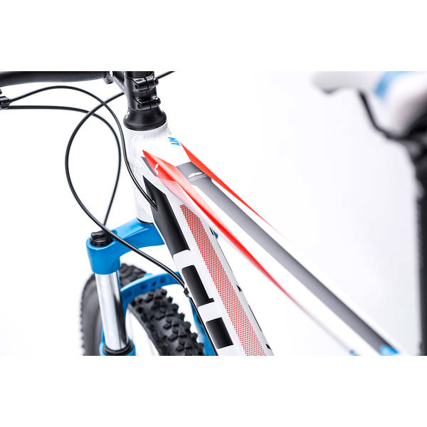 Bicicleta Cube Aim Disc 29 alb rosu albastru 2015