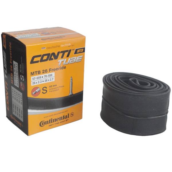 Camera bicicleta Continental MTB 26 Freeride S42 26x2.3 ➤ 2.7 valva Presta
