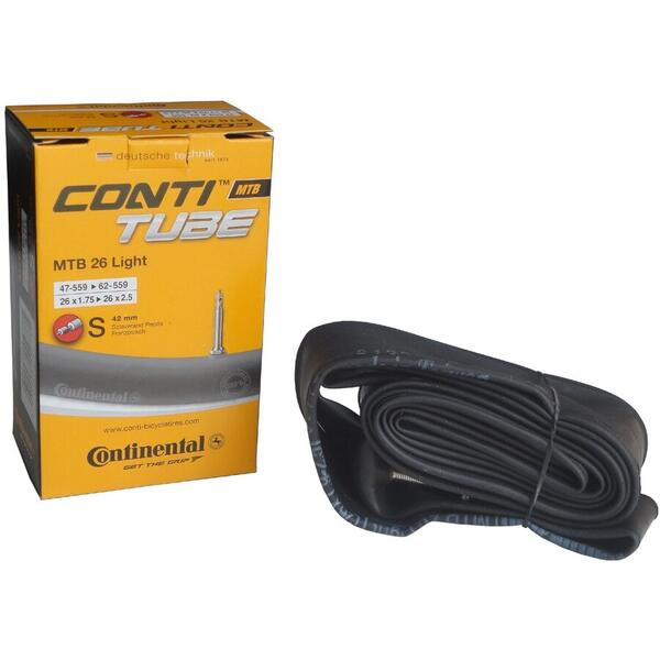 Camera bicicleta Continental MTB 26 S60 26x1.75 > 2.5 valva Presta