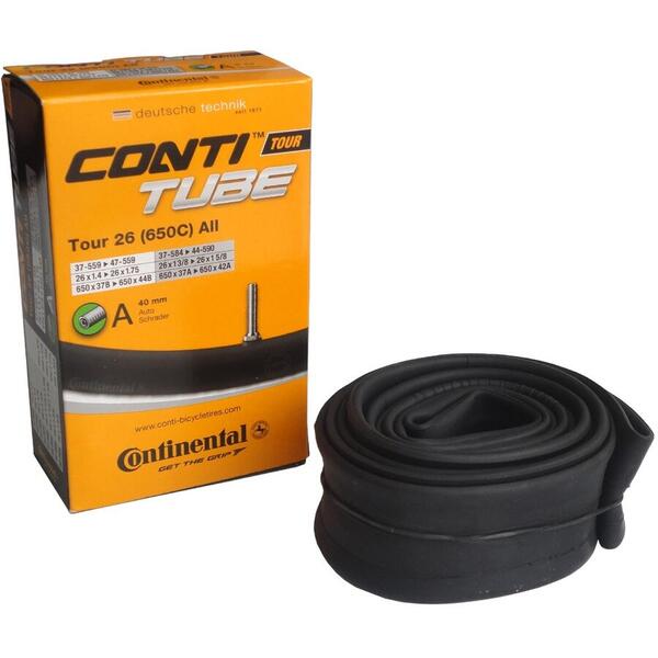 Camera bicicleta Continental Tour 26 Wide A40 26x1.75 > 2.5, cu valva Auto 40mm