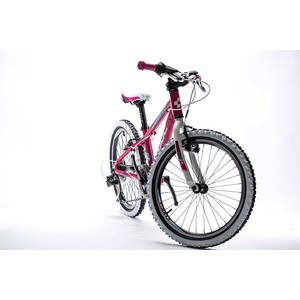 Bicicleta Cube Kid 200 roz alb albastru 2015