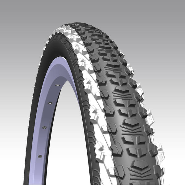 Cauciuc Mitas V75 Scylla 24x1.90, clasic, negru cu dungi albe (50-507)