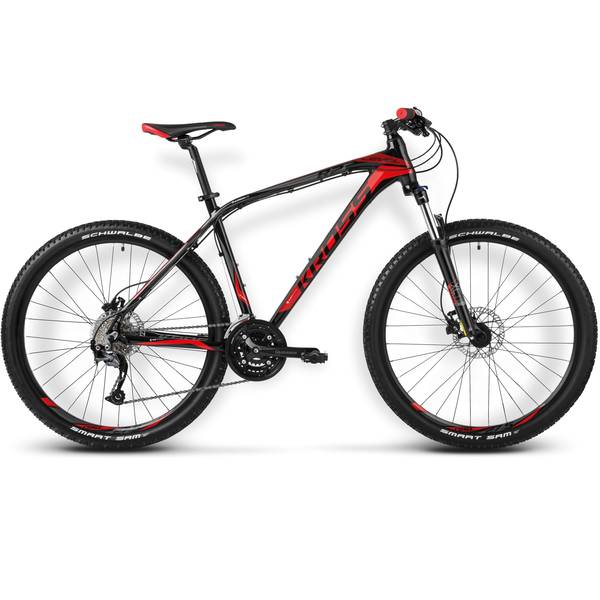 Bicicleta Kross Level R2 black red white 2014