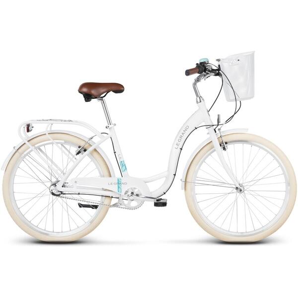 Bicicleta Le Grand Lille 3 26 S White glossy 2019
