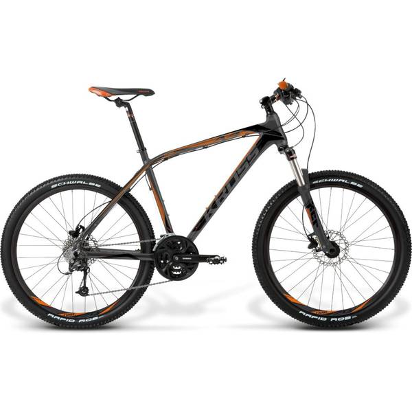 Bicicleta Kross Level A4 L graphite-black-orange matte