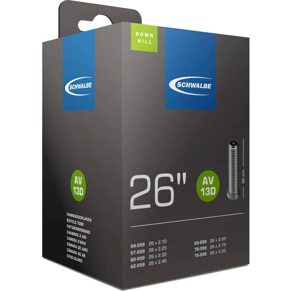 Camera bicicleta Schwalbe AV13D Downhill 26x2.10 > 3.00 EK valva Auto 40mm