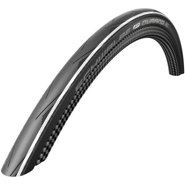 Cauciuc Schwalbe Durano 700x23C Negru cu dungi albe Performance Pliabil