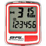 Ciclocomputer Echowell BRI-10 cu fir 10 functii alb-rosu
