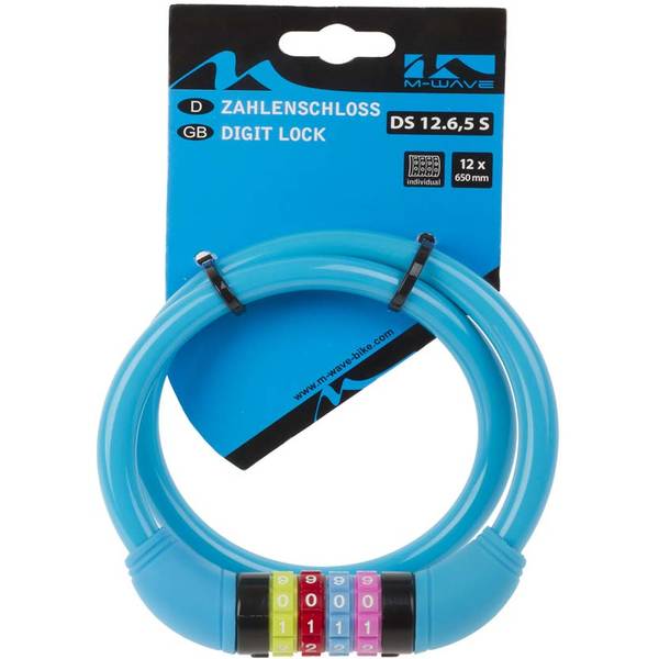 Antifurt M-Wave DS 12.6.5 S cu cifru albastru