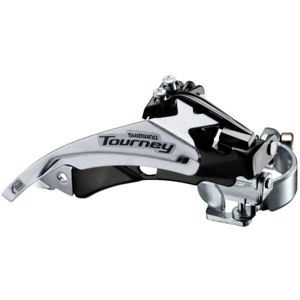 Schimbator foi Shimano Tourney FD-TY500-TS6, tragere dubla, colier 34.9mm (+31.8 28.6)