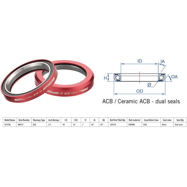 FSA Rulment Cuvete Super Light Th-070E Acb