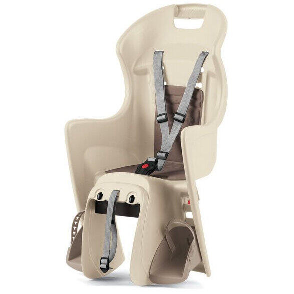 Polisport Scaun copil Boodie, cu prindere de portbagaj, Crem/Maro