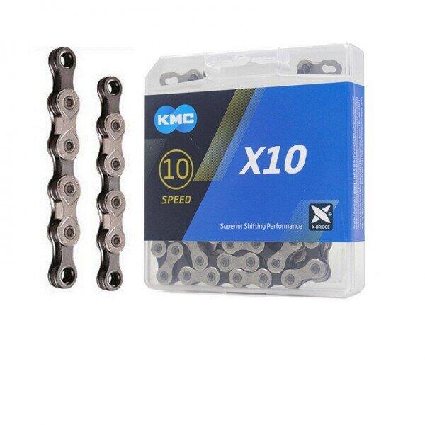 KMC Lant X10 10 viteze, 114 zale silver/negru