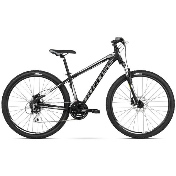 Bicicleta Kross Hexagon 5.0 27 Black Graphite White Mat 2018