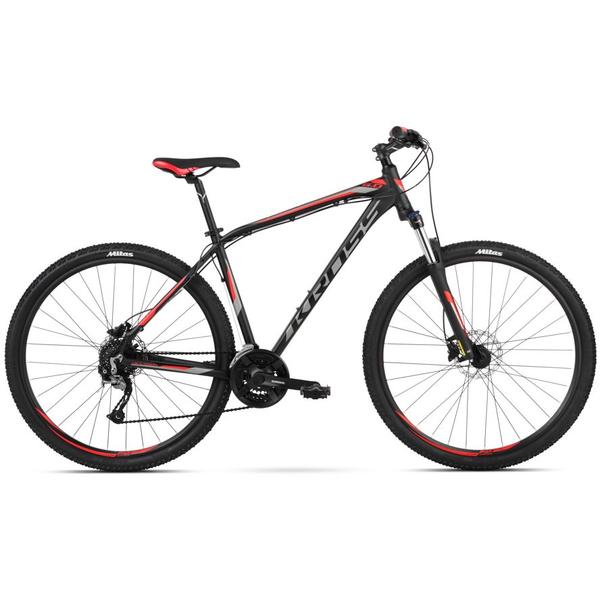 Bicicleta Kross Hexagon 6.0 27 Black Graphite Red Mat 2018