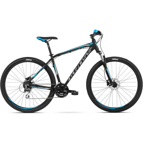 Bicicleta Kross Hexagon 5.0 27.5 Black Graphite Blue Mat 2018
