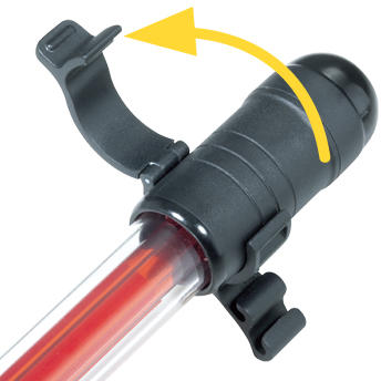 Trelock Pompa Mini Rocket iGlow, cu 0.5W fibra optica RED LED w/new bracket - TIG-MR02