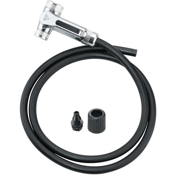 Topeak Furtun pompa de podea TwinHead™ DX TTH-DX01