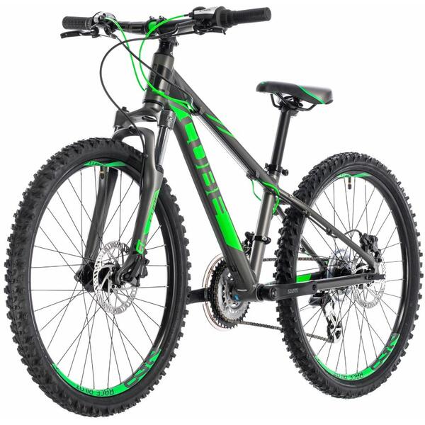 Bicicleta Cube KID 240 DISC Grey Flashgreen 2019