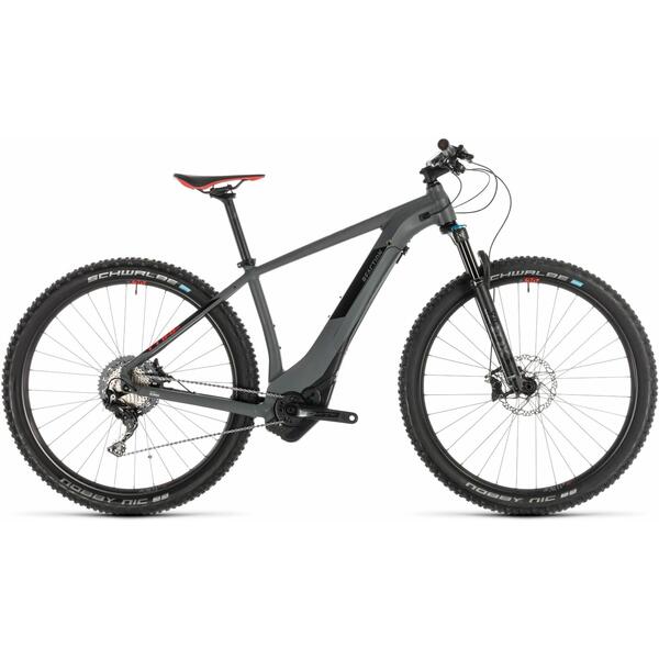 Bicicleta Cube REACTION HYBRID SLT 500 KIOX Grey Red 29 2019