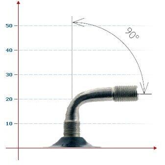 Camera bicicleta Mitas 6x1-1/4 cu valva auto la 90 grade, pentru carucioare (32-86)