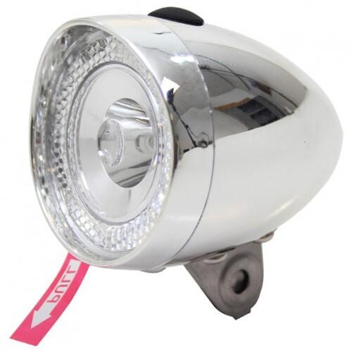 UNION Far fata UN-4955 chrom cu baterii 1 led AM