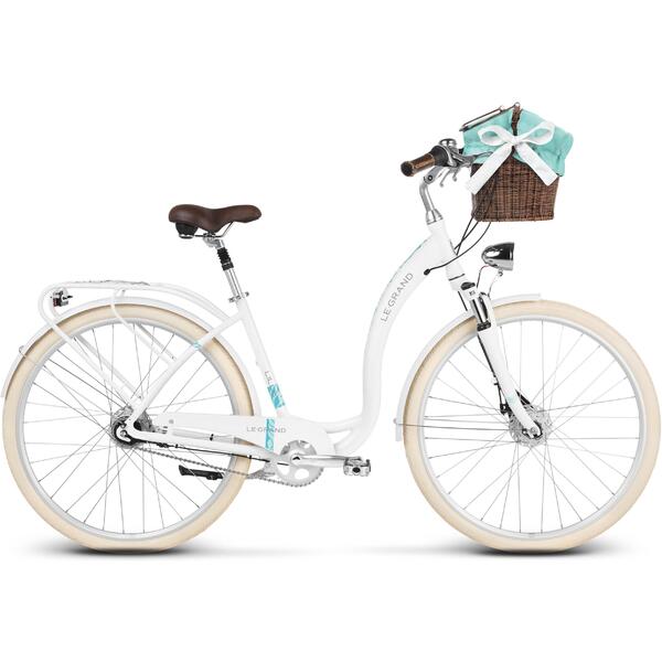 Bicicleta Le Grand Lille 7 28 M White Glossy 2019