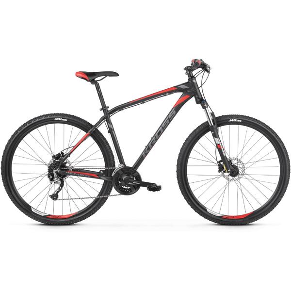 Bicicleta Kross Hexagon 6.0 29 Black Graphite Red Matte 2019
