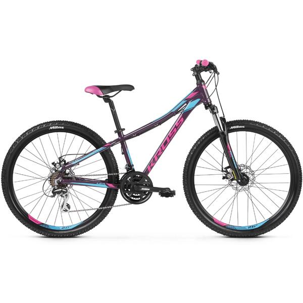 Bicicleta Kross Lea 4.0 27.5 S Violet Pink Blue Glossy 2019