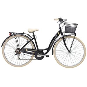 Bicicleta Adriatica Panda 28 Lady 6V neagra matt 42 cm