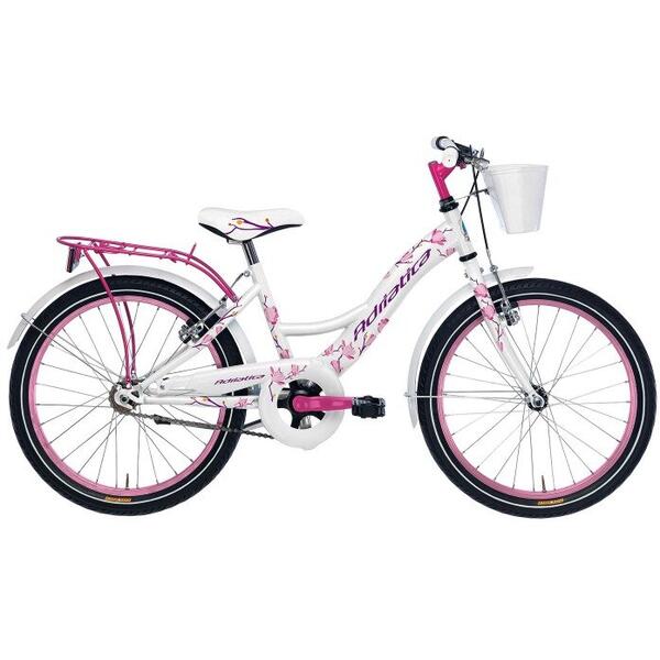 Bicicleta Adriatica Girl 20 alb/roz