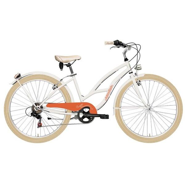Bicicleta Adriatica Cruiser Lady 26 6V alba 45 cm