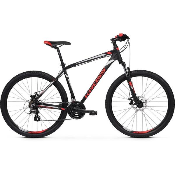 Bicicleta Kross Hexagon 3.0 26 XS black-red-silver-matte 2020