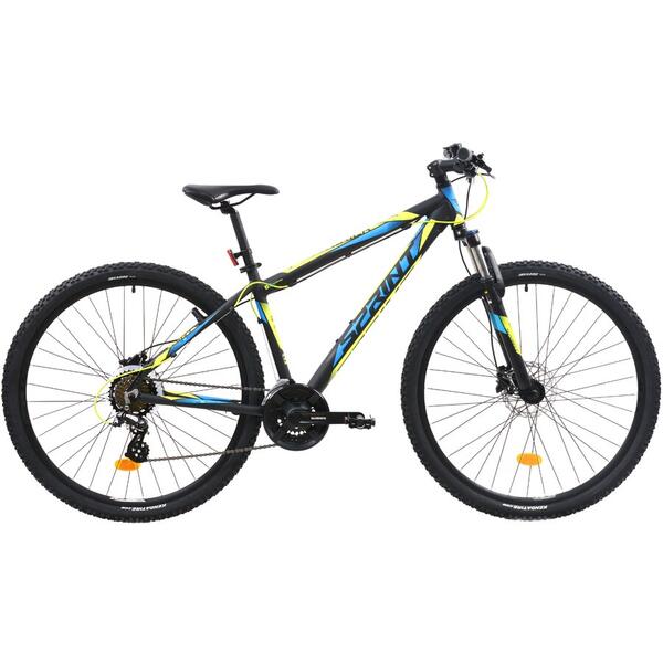 Bicicleta Sprint Maverick HDB 29 Negru/lime/albastru mat 2019