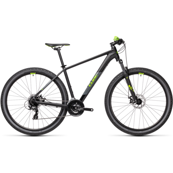 Bicicleta Cube Aim black green 2021