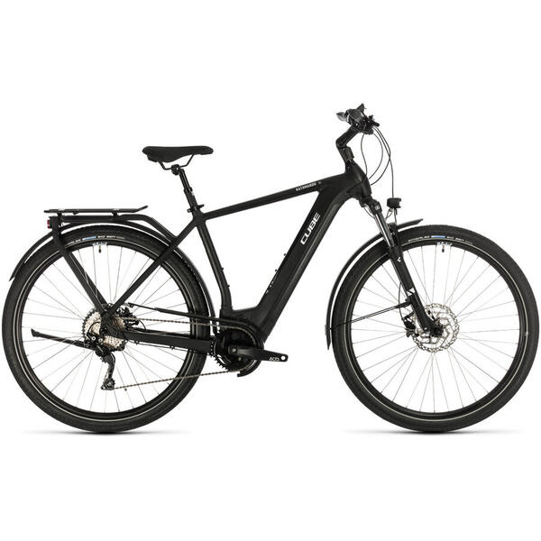 Bicicleta BICICLETA CUBE KATHMANDU HYBRID PRO 500 Black White 2020