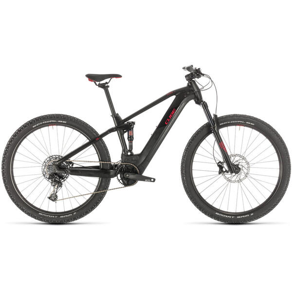 Bicicleta BICICLETA CUBE STEREO HYBRID 120 PRO 625 29 Black Red 2020