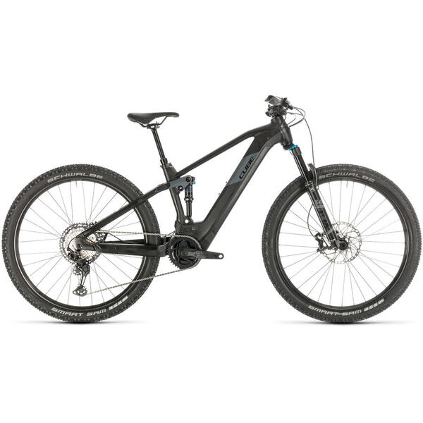 Bicicleta BICICLETA CUBE STEREO HYBRID 120 SL 625 29 Black Grey 2020