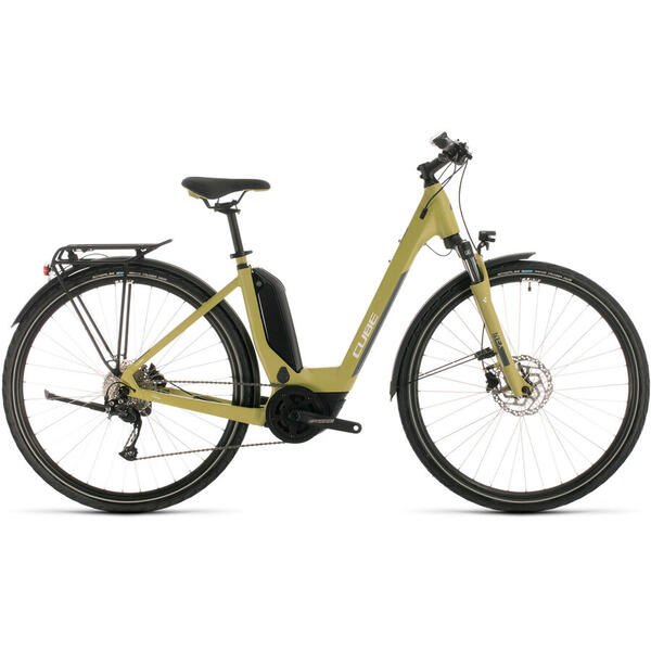 Bicicleta BICICLETA CUBE TOURING HYBRID ONE 400 EASY ENTRY Green White 2020