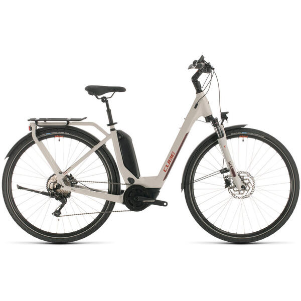 Bicicleta BICICLETA CUBE TOURING HYBRID PRO 500 EASY ENTRY Grey Red 2020